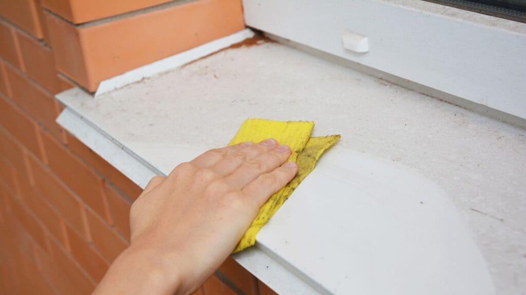 Managing Dirt and Debris on Window Sills
