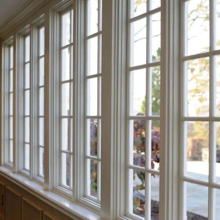 Row Of Replacement Windows Installed