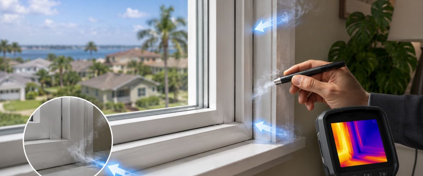 How to Spot Air Leaks Around Vinyl Windows in League City Properties